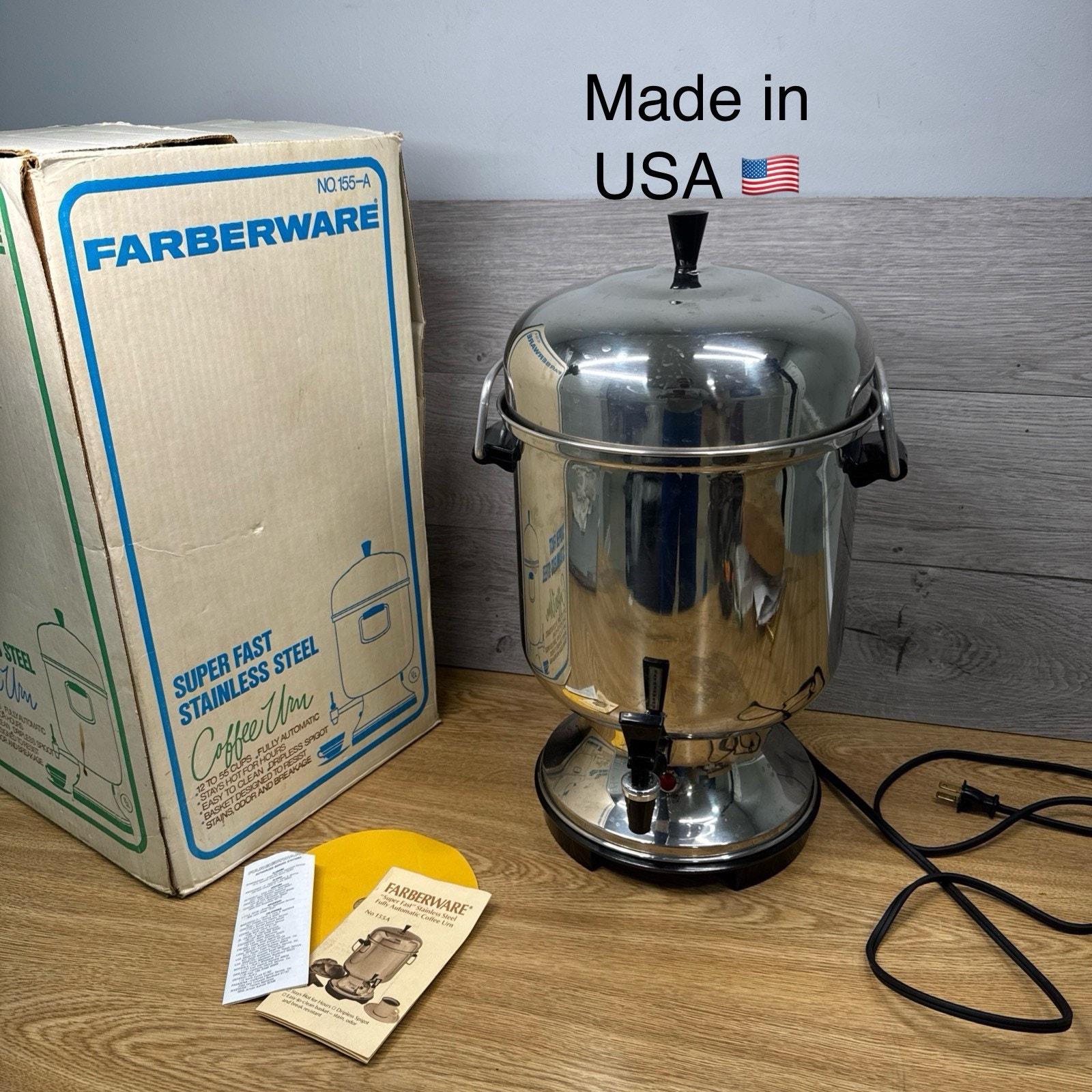 Farberware 155-A 12-55 Cup Automatic Percolator Stainless Steel Coffee  Maker Urn - Etsy
