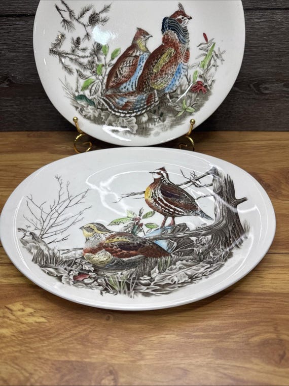 Buy Johnson Brothers Game Birds 11” Dinner Plates Quil & Ruffed