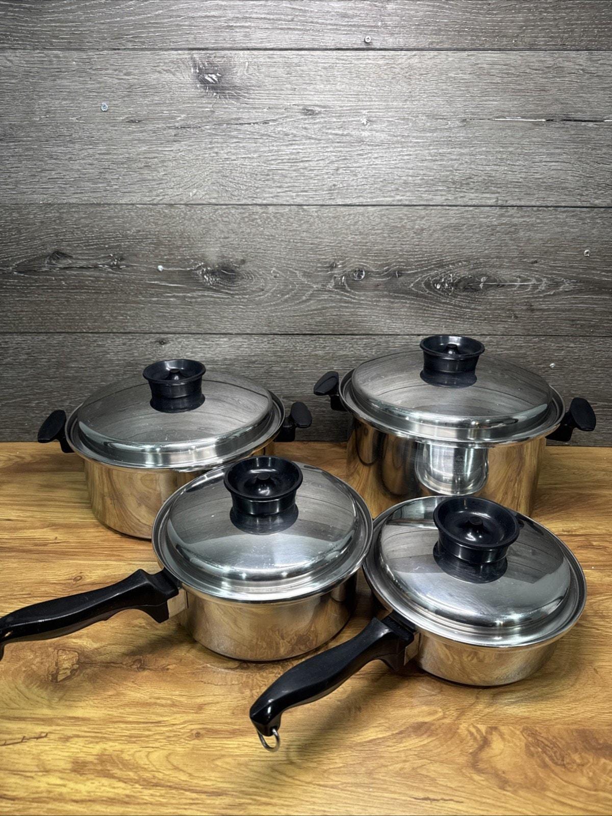1981年製 SAHARA PAN SET 青 Vintage Stainless Steel Cookware Set - Etsy