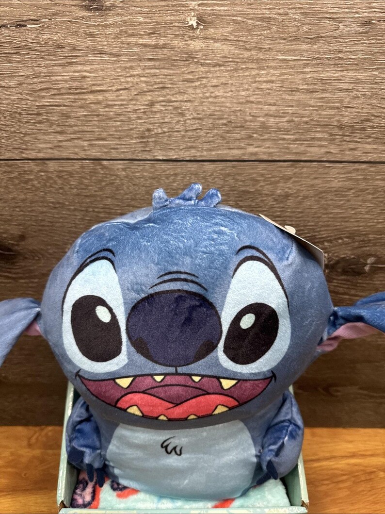 Juego de manta y almohada Disney Stitch con tacto sedoso, 101 x 127 cm imagen 3