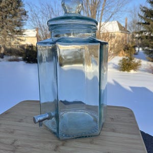 Glass Water Dispenser With Spigot - Etsy