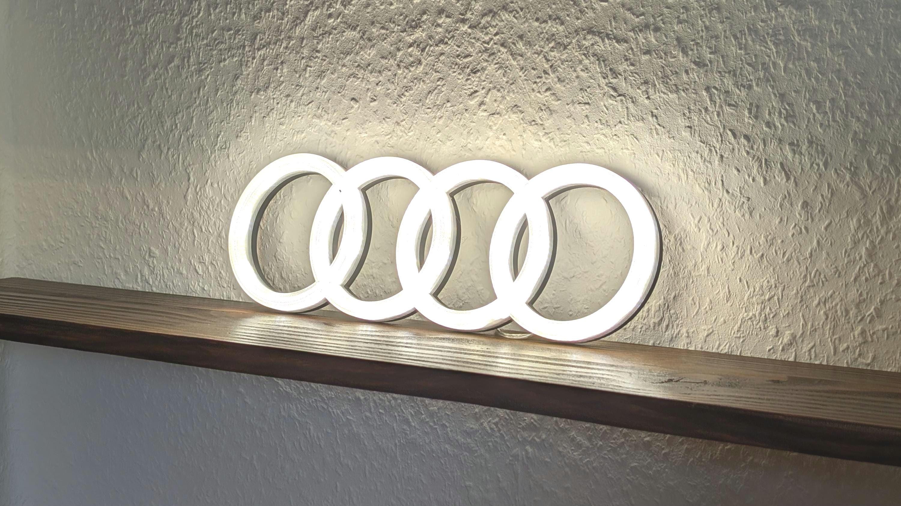Audi Logo Sign - Etsy