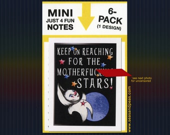 KEEP ON REACHING Mini Flat Notecard Set - Mature - Seas and Peas - Item# MS161