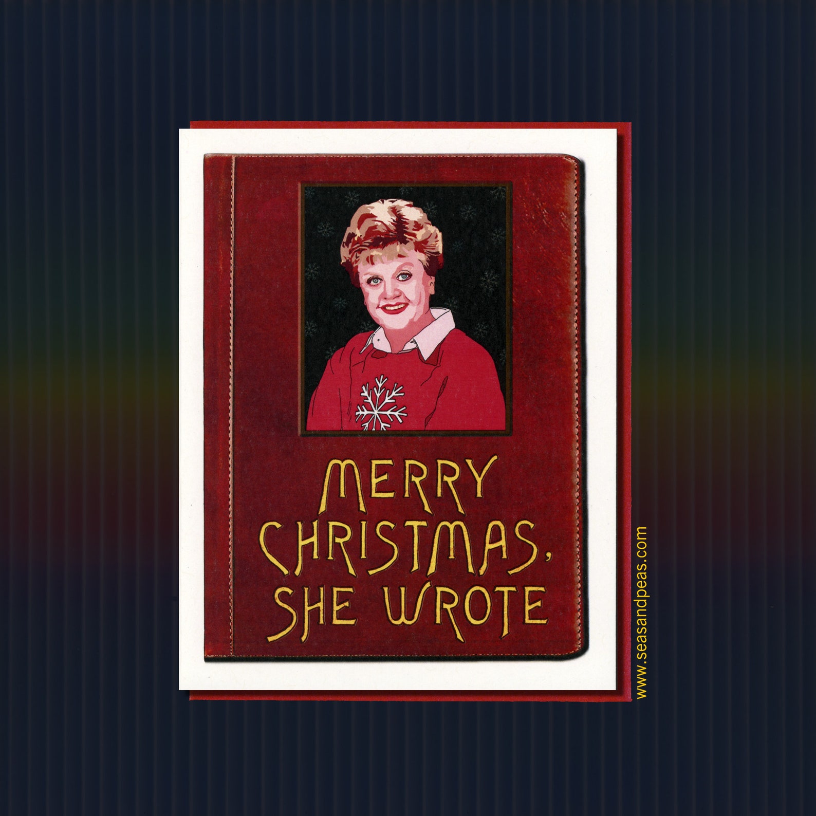 MURDER SHE WROTE Christmas Card Seas and Peas Item X114  Etsy