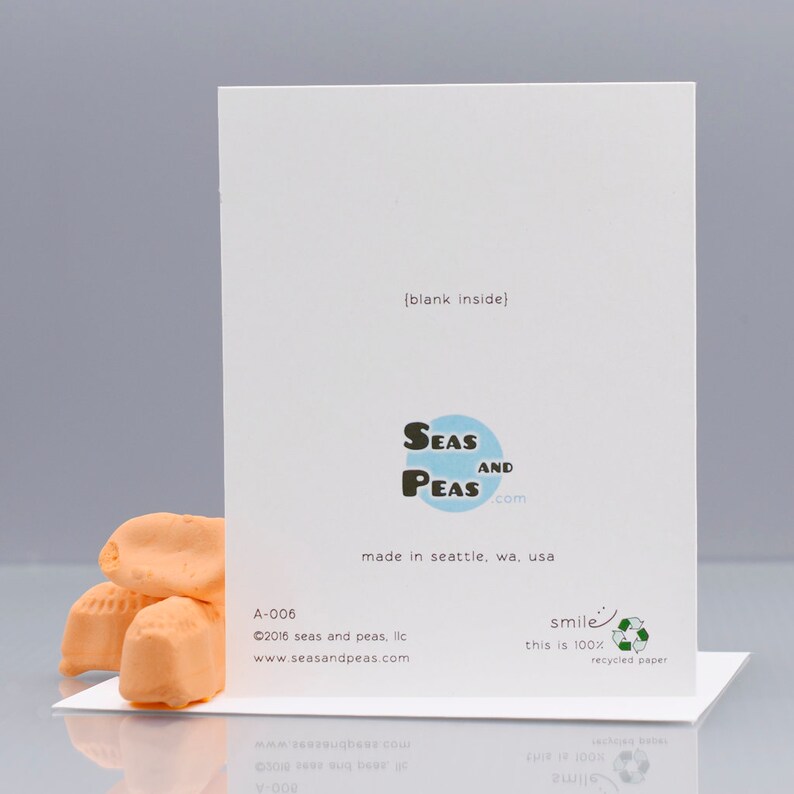 Seas and Peas Item# A006 All Occasion Card Blank Card A MUG OF Beer