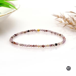 Phantom Amethyst Armband - Minimal Edelstein Armband | 2,5mm