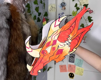 Pyro - Dragonpuppet pre-made