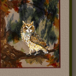 Wand Kunst Eule, Natur inspirierte Kunst, Waldlandschaft, lustiges Geschenk Ihn