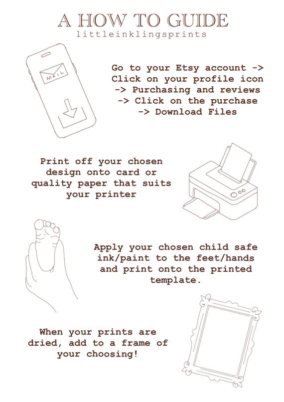 Little Pumpkin Footprint Art: Baby's First Halloween Keepsake (Digital Download)