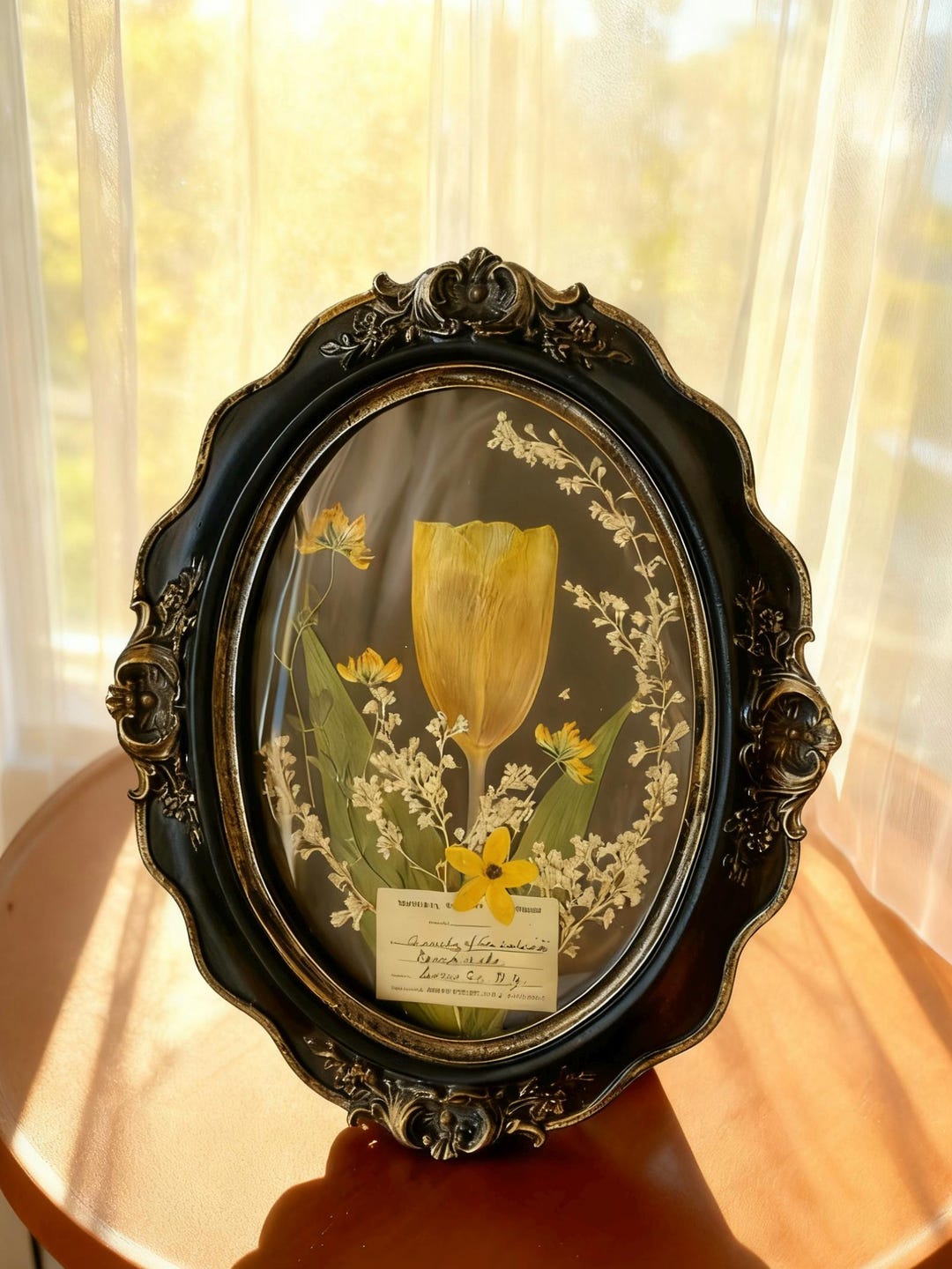 Pressed Tulip Flower Frame: Vintage Baroque Botanical Art - Etsy