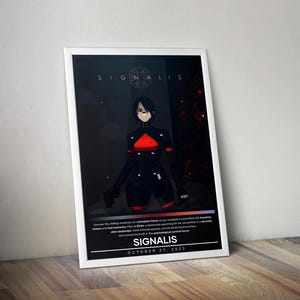 SIGNALIS Poster | SIGNALIS Print | Gaming Poster Print | 4 Colors | Video Game Poster | Wall Decor Poster | Large Poster Prints | Gamer Gift