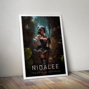 Nidalee Poster | League of Legends Poster | Gaming Poster | HD Color | Game Poster | Wall Poster | Printed Poster | Gaming Poster Gift