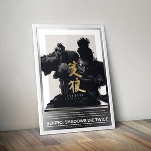 Sekiro: Shadows Die Twice Poster | Sekiro Prints | Gaming Posters | 4 Colors | Video Game Posters | Wall Decor Posters | Large Poster Prints