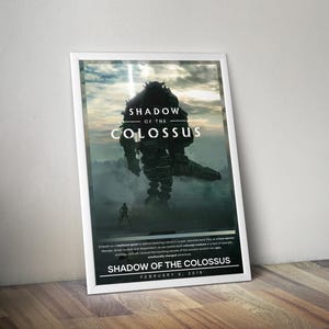Shadow of the Colossus Poster Prints | Gaming Poster Print | 4 Colors | Video Game Poster | Wall Decor Poster | Large Poster Prints
