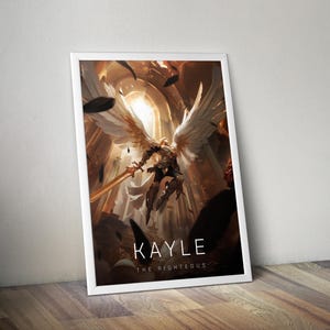 Kayle Poster | League of Legends Poster | Gaming Poster | HD Color | Game Poster | Wall Poster | Printed Poster | Gaming Poster Gift