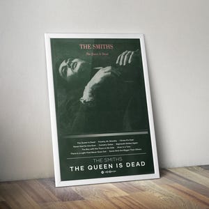 The Smiths Poster Print | The Queen Is Dead Poster | Album Poster Prints | 4 Colors | Wall Decor Posters | Album Covers | Rock Music Posters