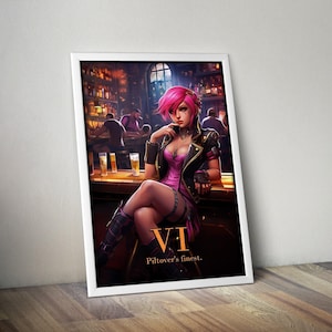 Vi | League of Legends Poster | Vi Poster | Gaming Poster | HD Color | Game Poster | Wall Poster | Printed Poster | Gaming Poster Gift