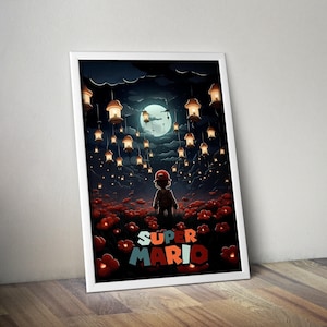 Super Mario Bros | Mario Poster | Mario Gift | Gaming Poster | HD Color | Game Poster | Wall Poster | Printed Poster | Gaming Poster Gift