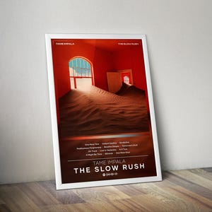 Tame Impala Poster Print | The Slow Rush Poster | Album Poster Prints | 4 Colors | Wall Decor Posters | Album Covers | Indie Music Posters