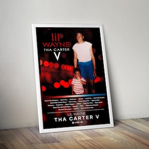 Lil Wayne Poster Print | Tha Carter 5 Poster | Album Poster Print | 4 Color | Wall Decor Poster | Album Cover | Rap Poster | Music Gift