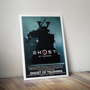 Ghost of Tsushima Poster | Ghost of Tsushima Print | Gaming Poster Print | 4 Colors | Video Game Poster | Wall Decor Poster | Gaming Gifts