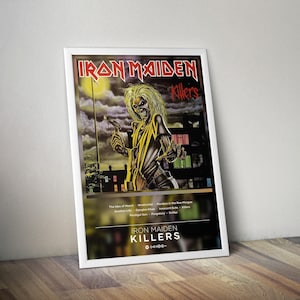 Iron Maiden Poster Print | Killers Poster | Album Poster Prints | 4 Colors | Wall Decor Posters | Album Covers | Rock Music Posters