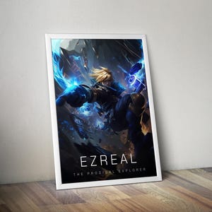 Ezreal Poster | League of Legends Poster | Gaming Poster | HD Color | Game Poster | Wall Poster | Printed Poster | Gaming Poster Gift