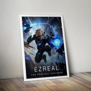 Ezreal Poster | League of Legends Poster | Gaming Poster | HD Color | Game Poster | Wall Poster | Printed Poster | Gaming Poster Gift