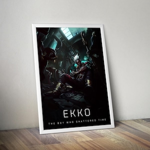 Ekko Poster | League of Legends Poster | Gaming Poster | HD Color | Game Poster | Wall Poster | Printed Poster | Gaming Poster Gift