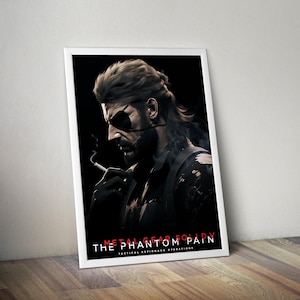 Solid Snake | Metal Gear Solid Poster | MGS 5 Artwork | Gaming Poster | HD Color | Wall Poster | Printed Poster | Gaming Poster Gift