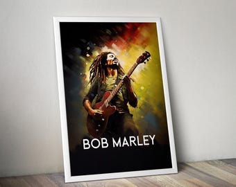 ボブ・マーリー 24x36 ポスター - Etsy 日本