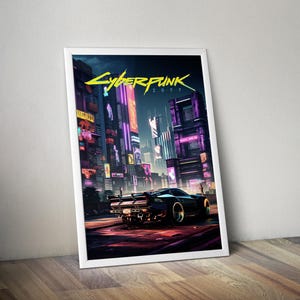 Nightcity | Cyberpunk 2077 | Cyberpunk 2077 Artwork | Cyberpunk 2077 Prints | Gaming Posters | Video Game Posters | Wall Decor Posters |