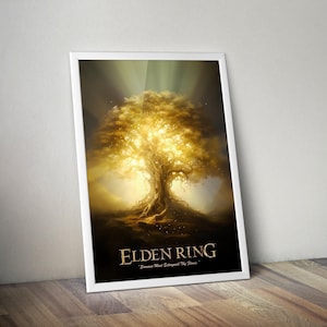 Erdbaum | Poster Erdbaum | Erdbaum Kunstwerk | Gaming Poster | HD Farbe | Wandposter | Gedrucktes POSTER | Gaming Poster Geschenk