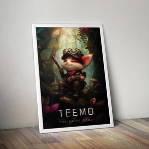 Teemo Poster | League of Legends Poster | Gaming Poster | HD Color | Game Poster | Wall Poster | Printed Poster | Gaming Poster Gift
