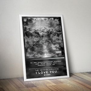The Neighbourhood Poster | I Love You Poster | Album Poster Print | 4 Color | Wall Decor Poster | Album Cover, Rock Music Poster, Music Gift
