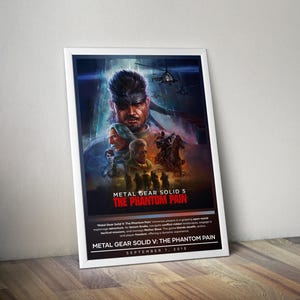Metal Gear Solid V: The Phantom Pain Poster | Metal Gear Solid Prints | Gaming Posters | 4 Color | Video Game Posters | Wall Decor Posters