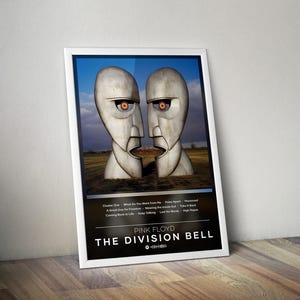 Pink Floyd Poster Print | The Division Bell Poster | Album Poster Prints | 4 Colors | Wall Decor Posters | Album Covers
