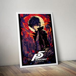 Ren Amamiya | Persona 5 Poster | Persona 5 Artwork | Gaming Poster | HD Color | Wall Poster | Printed Poster | Gaming Poster Gift