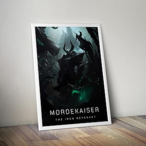 Mordekaiser Poster | League of Legends Poster | Gaming Poster | HD Color | Game Poster | Wall Poster | Printed Poster | Gaming Poster Gift