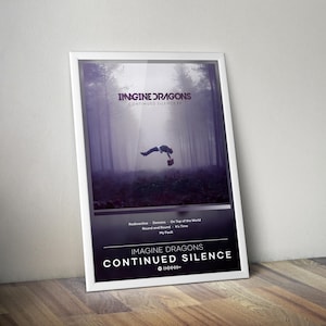Imagine Dragons Poster Print | Continued Silence Poster | Album Poster Print | 4 Color | Wall Decor Poster | Album Cover | Pop Music Poster