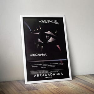Steve Miller Poster Print | Abracadabra Poster | Album Poster Prints | 4 Colors | Wall Decor Posters | Album Covers | Rock Music Poster
