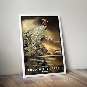 Korn Poster Print | Follow the Leader Poster | Album Poster Print | 4 Color | Wall Decor Poster | Album Cover | Rock Music Poster