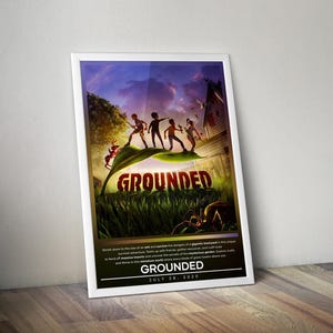 Grounded Poster | Grounded Print | Gaming Poster Print | 4 Colors | Video Game Poster | Wall Decor Poster | Large Poster Print | Gaming Gfit