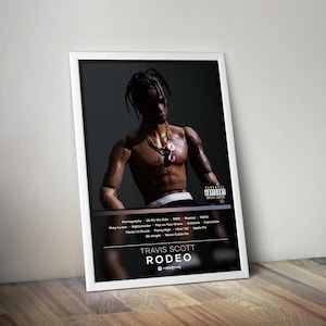 Travis Scott Poster Print | Rodeo Poster | Album Poster Prints | 4 Colors | Wall Decor Poster | Album Cover | Rap Music Poster | Music Gift