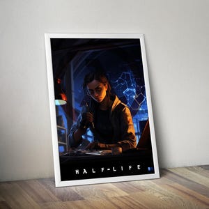 Alyx Vance | Half Life Alyx Artwork | Half Life Alyx Prints | Gaming Posters | Video Game Posters | Wall Decor Posters | Large Poster Print