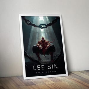 Lee Sin Poster | League of Legends Poster | Gaming Poster | HD Color | Game Poster | Wall Poster | Printed Poster | Gaming Poster Gift