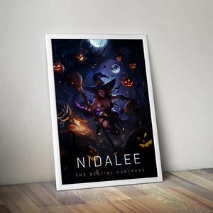 Nidalee Poster | League of Legends Poster | Gaming Poster | HD Color | Game Poster | Wall Poster | Printed Poster | Gaming Poster Gift