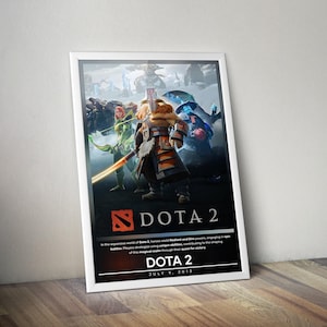 Dota 2 Poster | Dota 2 Prints | Gaming Poster Prints | 4 Colors | Video Game Posters | Wall Decor Poster | Large Poster Print | Gaming Gifts