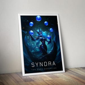 Syndra Poster | League of Legends Poster | Gaming Poster | HD Color | Game Poster | Wall Poster | Printed Poster | Gaming Poster Gift