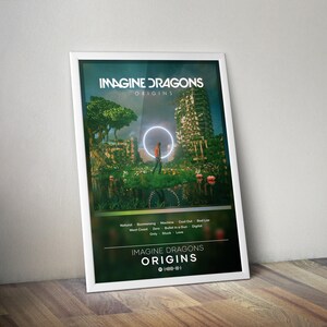 Imagine Dragons Poster Print | Origins Poster | Album Poster Print | 4 Color | Wall Decor Poster | Album Cover, Pop Music Poster, Music Gift